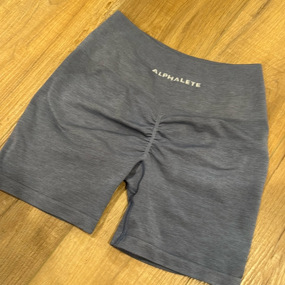 Alphalete amplify shorts in French blue